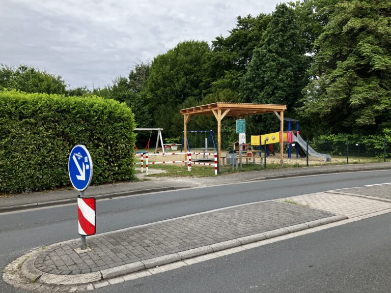 Sicherung des Kinderspielplatzes an der Münsterstraße